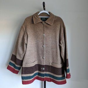 Lauren by Ralph Lauren Western Wool Hudson Bay Blanket Coat
